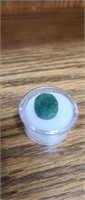 Brazilian Emerald oval cut and faceted 3.5 CT