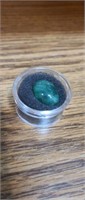 Brazilian Emerald oval cabochon 12.7 CT