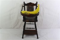 Antique Convertible Doll High Chair