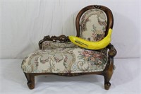 Vintage Upholstered Doll Fainting Couch