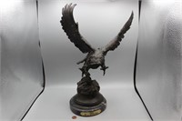 J. Moigniez Bronze "Owl" Statue, 1992