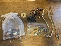 1 Box of Jewelry, Necklaces, Bracelets & Earrings