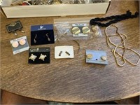 1 Box of Jewelry, Necklaces, Bracelets & Earrings