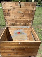 Wooden Storage Box 37” x 29” x 30”