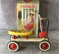 Vintage Playskool Tyke Bike W/ original Box