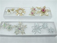(4) SETS - SARAH COVENTRY BROOCHES/EARRINGS