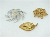 SARAH COVENTRY RETRO FLOWER AND OTHER BROACHES