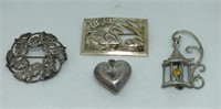 STERLING SILVER BROOCHES