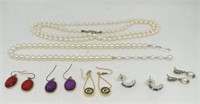 GB PACKER/OTHER EARRINGS, NECKLACE SET