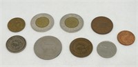FOREIGN COIN AND TOKENS