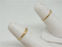TWO 14K GOLD BANDS