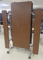 Foldable lunchroom table.