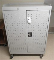 Rolling security cabinet. Measures 52.5" H x