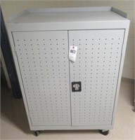 Rolling security cabinet. Measures 52.5" H x