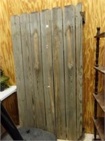 Wood Gate, 69" x 37" , with Hinges