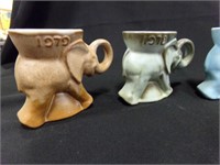 Frankoma GOP Elephant Mugs (4)