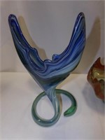 Glass Art Vase, Bowl (2)