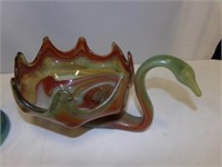 Glass Art Vase, Bowl (2)