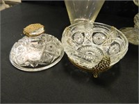 Glass Compote; Candy Dish; Assorted Bowls; Vases;