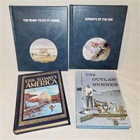 4 Vintage Books - Outlaw Gunner,  Epic of Flight +