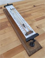 19th Century J Hicks London Milk Glass Thermometer