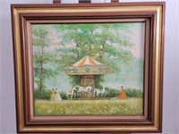 Jason Gray "Carousel" Original Oil on Canvas