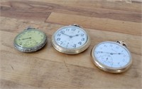 3pc Grouping of Antique Pocket Watches - Lot 3