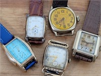 Grouping of Vintage Men's Wristwatches - Lot #3