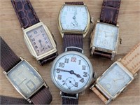 Grouping of Vintage Men's Wristwatches - Lot #5