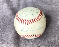 1957 HI Toms Carolina League Autographed Baseball