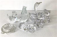 7 Vintage Princess House Glass Animal Figures