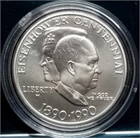 1990 Eisenhower Uncirculated Silver Dollar MIB