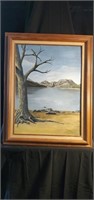 Lone Tree Acrylic painting 1979 by Carolyn