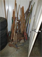 LARGE LOT OF LONG HANDLE TOOLS