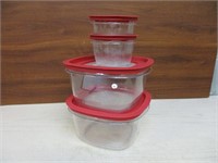 4 Rubbermaid Storage Containers