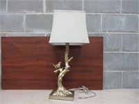 27" Tall Lamp with Bird