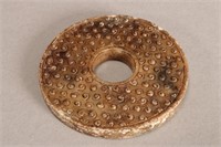 Early Chinese Jade Bi Disc,