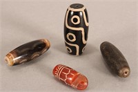 Four Chinese Trade Beads,
