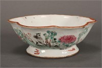 Chinese Qing Dynasty Porcelain Pedestal Bowl,