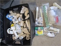 Plastic plumbing and tote