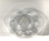 11" Fostoria Elegant Glassware Plate