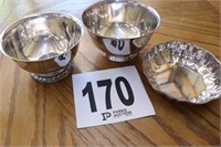 (3) Silverplate Small Serving Bowls (Bldg 3)