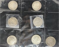 (7) Assorted Morgan Silver Dollar