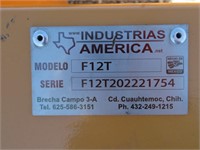12' Industrias America Hydraulic Box Scraper with
