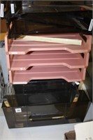 Plastic Desk Sorters and Wall Pockets