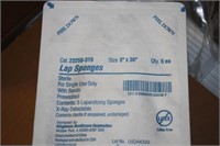 Sterile Lap Sponges - Full Box of 5 Pk Sponges