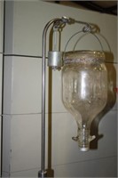 Metal Pole & Glass IV - Vintage Medical Equipment