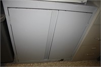 Metal Security Equipment Cabinet; holes in back