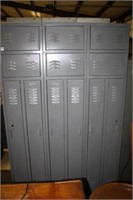 Metal Skinny Lockers - Have been painted; 6" dia