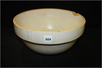 Round Stoneware large Mixing Bowl - Crack and Chip